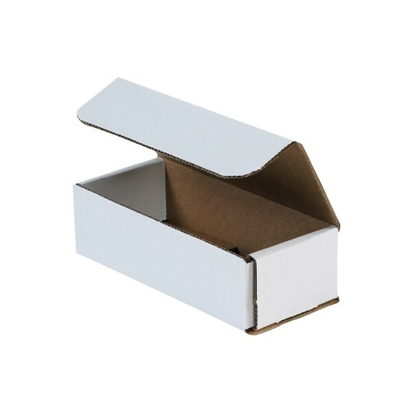 Bsc Preferred 7 x 3 x 2'' White Corrugated Mailers, 50PK BUY00027475 - main